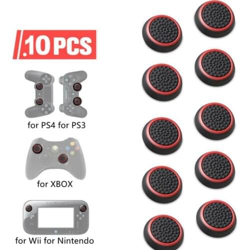 4/10pcs Game Controller Thumb Grip Caps For PS4 For PS3 For Xbox One For Xbox One S For Xbox One X For Xbox 360 For Wii U
