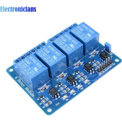 5V 4 Channel Relay Module For Arduino 4-Channel Optocoupler Relay Control Board Home Smart Switch With LED Indicator Wholesales