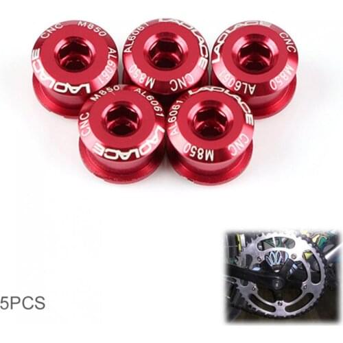 5pcs/lot Bicycle Chainwheel Bolts Aluminum Alloy CNC MTB Road Bike Chainring Screws for Parts Crankset Bicycle Part