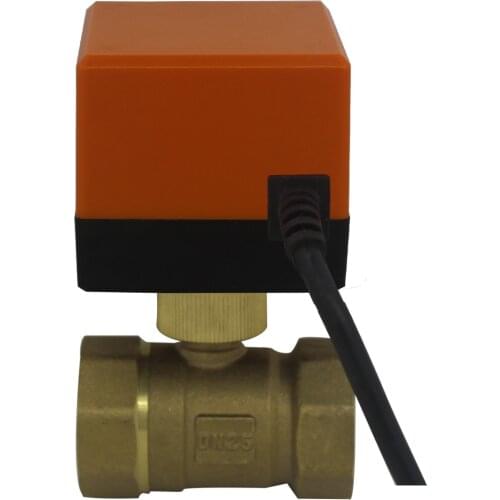 AC220v 2 way Motorized electric ball valve electrovalve motorised valve 3 wires with drive actuator 360° plumbing