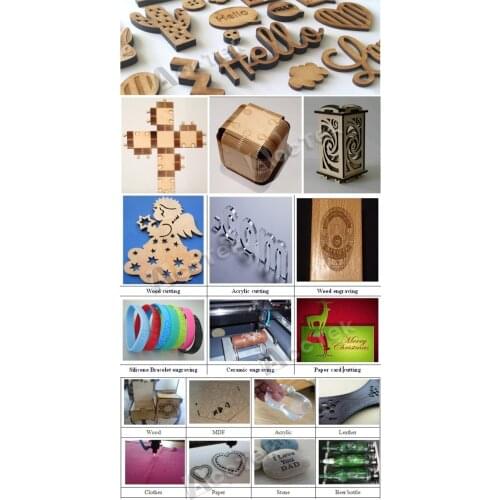 AccTek AKJ6090 80W 100W 130W Reci co2 laser tube intelligent laser engraving machine co2 laser engraver