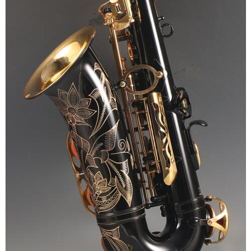 Promotional Saxophone Alto Black Gold Alloy Alto Sax Brass Musical Instrument With Case Mouthpiece reeds accessories