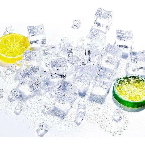 Artificial Ice Cubes Crushed Transparent Fake Ice Square Shape Acrylic For Photography Props Home Kitchen Decoration
