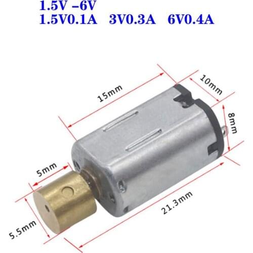 N20 Mini Vibration Motor Electric DC 1.5V-6V 3V Small High Speed Vibrator Motors for Adult Products Beauty Instrument Massager