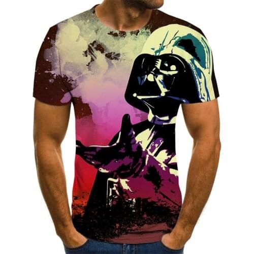 Trendy 3D Printing T-shirt 2021 New 3D Printing T-shirt Ghost Rider Fashion Streetwear Harajuku Male T-shirt