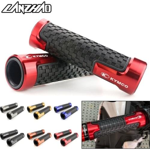 Motorcycle Hand Grips CNC Aluminum Rubber Gel Handle Grip for Kymco Exciting Downtown Like 150 180 CT250 AK550