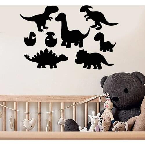 Wall Decal Cartoon Dinosaurs Cub Park Children Room Kids Bedroom Nursery Play Zone Home Decor Vinyl Wall Sticker Cute Mural M082