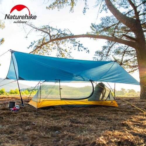 Naturehike Ultralight 15D Nylon Camping Sun Shelter 240x290cm Canopy Outdoor Hiking Beach Tarp Tent