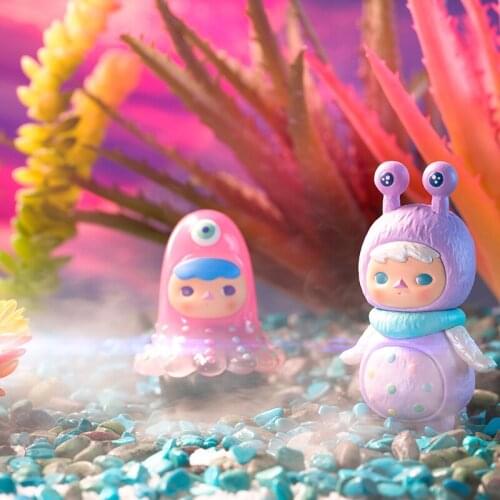 Original Pop Mart PUCKY Space Series Blind Box Toys Model Confirm Style Cute Anime Figure Gift Surprise Box