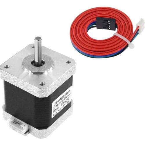 PPYY NEW -2Pcs Nema17 Stepper Motor for 3D Printer 4-Lead 48Mm/78Oz-In 1.8A Nema 17 Motor 42Bygh 1.7A(17Hs8401)Motor