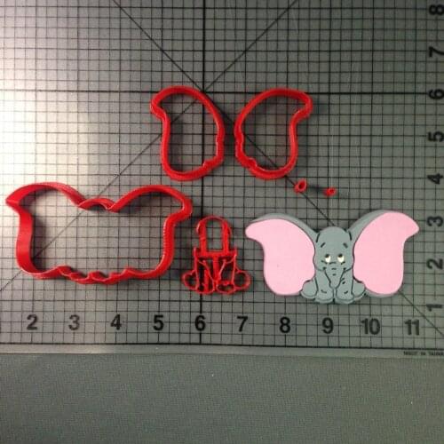 Elephant Cartoon Cookie Cutter Kitchen Baking Supplies Cake Fondant Decoration Mollusk Tool Set 3D Custom Printing