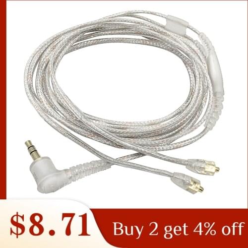 Replacement Cable For Shure Se215 Ue900 W40 Se425 Se535 Headphones Earphone
