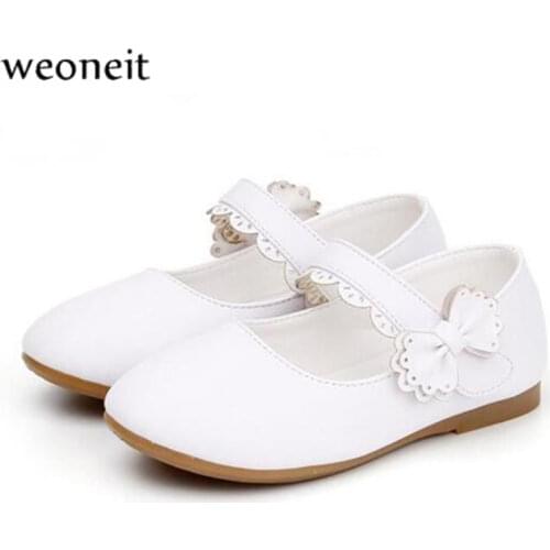 Weoneit Leather Shoes For Girls