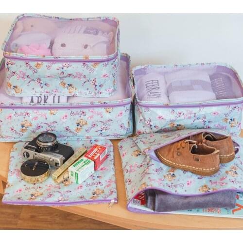 Japan Cartoon Cute Duffy Friends Stellalou Rabbit Cosmetic Bag Plush Drawstring Pockets Plush Pouch Duffy Bear Bag Storage Bag