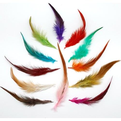 100pcs / lot 10-15cm Colorful Pheasant Feather natural Color And Dyed Feathers for DIY Craft & Jewelry Accessories