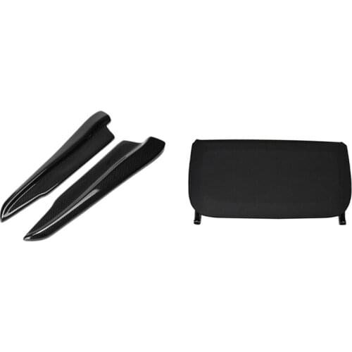 2 Pcs Rear Bumper Lip Splitter Winglet Apron & 1 Set LHD RHD Car Seat Back Panel Part Cover
