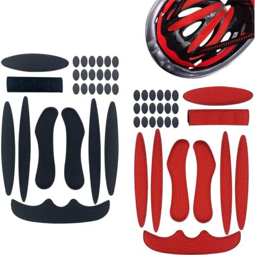 27Pcs Universal Helmet Padding Foam Kit Anti-Collision Helmet Sponge Protection Pads for Bike Motorcycle Cycling Helmet