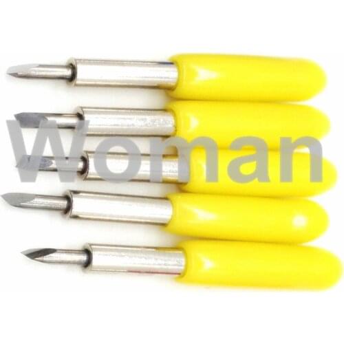 5pcs 30 degrees yellow cap Roland Cricut Cutting Plotter Vinyl Cutter Knife Blades
