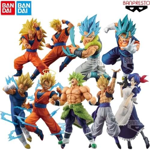 Bandai Original Dragon Ball FES Super Saiyan Son Goku Gogeta Anime Figures Action Figure Model Kids Gift Collection Model Toy