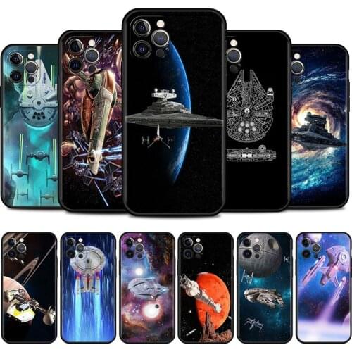 War space ship star Cell Phone Case for iPhone 11 Pro 12 Mini XR X 7 8 6 6S Plus XS Max 5 5S SE 2020 Mobile Phones Cover