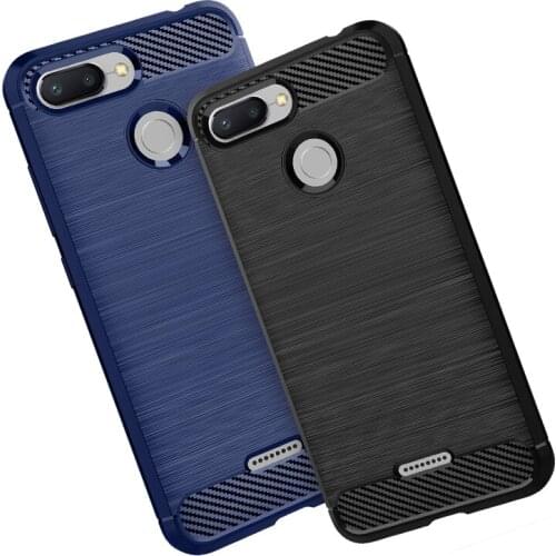 For Redmi 6 Case ZROTEVE Soft TPU Shockproof Cover Carbon Fiber pattern Brushed Cases For Xiaomi Redmi6 Redmi 6 6A Case Covers