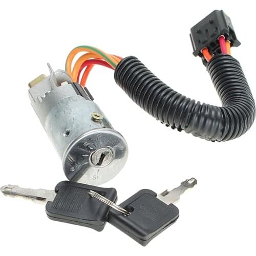 Ignition Lock Cylinder Assembly with 2 Keys for Clio Megane/Scenic