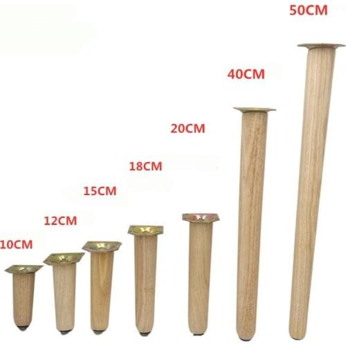Solid Wood Sofa Leg Wooden Table Cabinet Chairs Bed Feed Raised Furniture Legs Floor Mats 1pcs