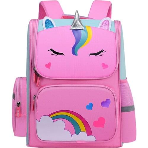 Girls Backpack Unicorn Creative Children School Bags Cartoon Kids Lightweight Waterproof Primary BooKbag Orthopedic Rucksack