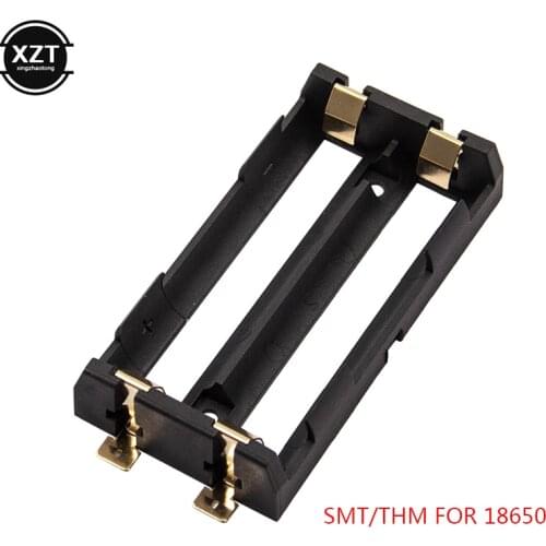 DIY 1x 2x 18650 Series Batteries Holder Box Storage Case Container Power Bank With Bronze Pins Rechargeable 1 2 Slot Battery