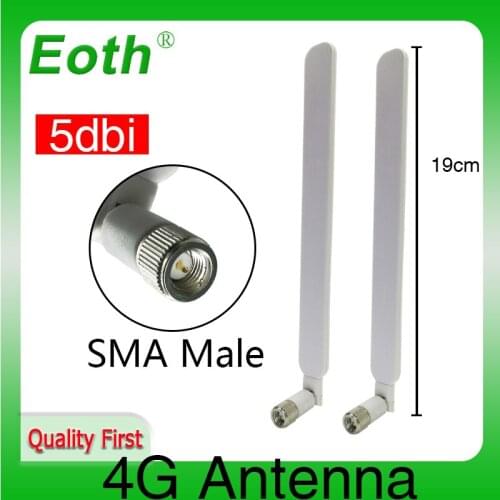 4G LTE antenna 5dBi router SMA Male external router antena WiFi 3G antenne for Huawei modem router wireless modem lte repeater