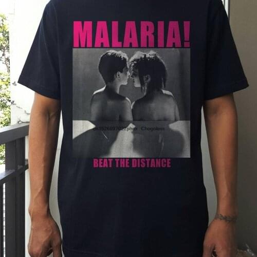 Malaria tshirt beat the distance new wave tshirt