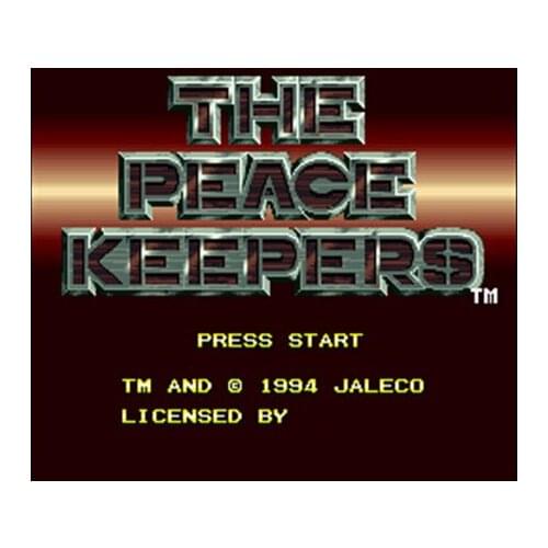 Peace Keepers NTSC Version 16 Bit 46 Pin Big Gray Game Card For USA Game Players