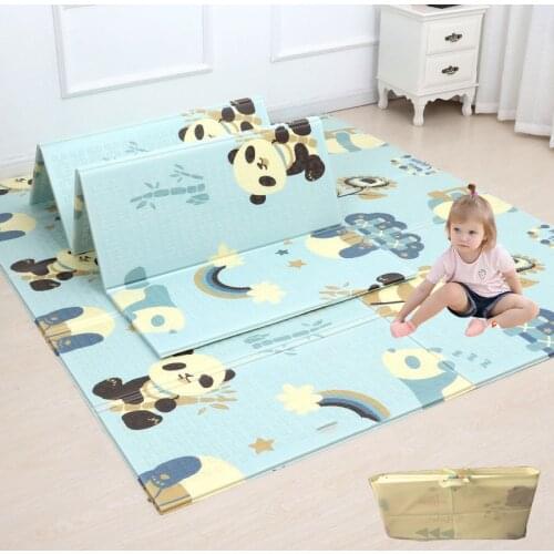 Mat Gym Foldable Cartoon Baby Play Mat XPE Foam Puzzle Childrens Carpet Soft Infant Climbing Pad Games Mats Kids Rug
