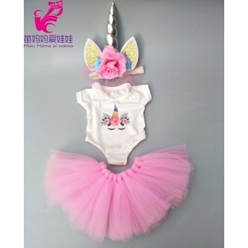 Dolls dress for 43cm Bebe doll princess lace dress for 17" 40cm doll jacket children gifts