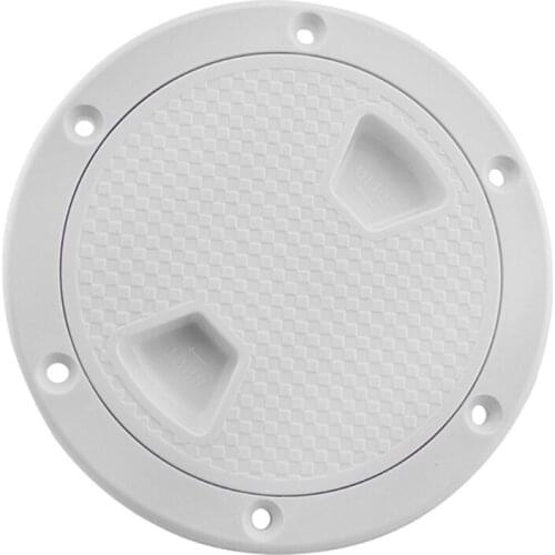 Marine Boat RV White Round Deck Plate Cover and Lid Non-Slip Inspection Hatch For Marine Accessories