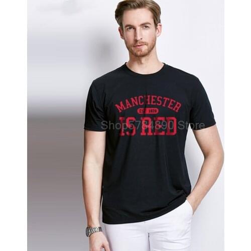 2019 New United Kingdom Red Letter Print T Shirt Men Cotton O-Neck Tee Shirts Camisa Masculina tee