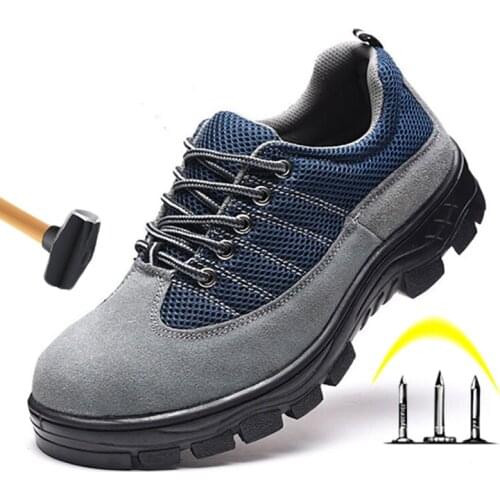 2020 Work Safety Shoes Men Boots Steel Toe Safety Boots Anti-puncture Boots Men Work Shoes Indestructible Shoes Male Shoes Adult