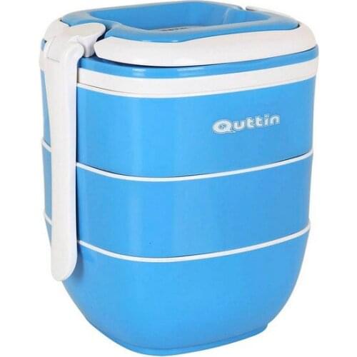 Set of lunch boxes Quttin Stackable Thermal (3 uds) (16 x 14,5 x 18,5 cm)