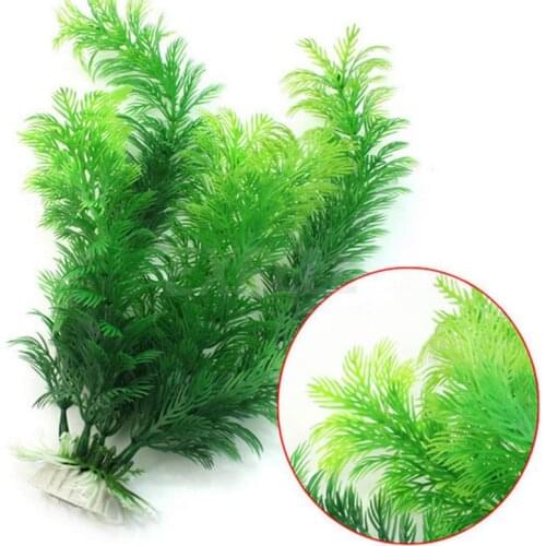 New Artificial Aquarium Plant Decoration Fish Tank Submersible Flower Grass Ornament Decor For Aquarium Underwater Plant 30cm
