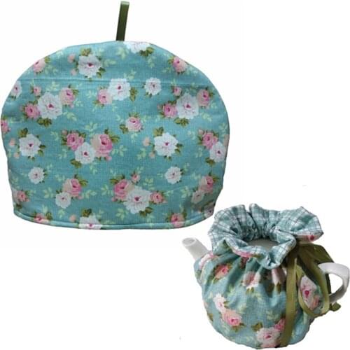 New Hot Cotton Vintage Floral Teapots Dust Cover Tea Cosy Kettle Cover Insulation and Keep Warm For Home SMR88