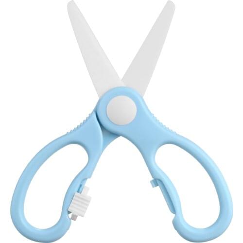 Baby Food Scissors Ceramic Food Vegetables Scissors Portable Baby Feeding Helper Mills Multi-function Kitchen Dinnerware Tools