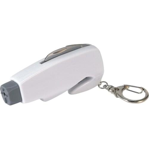 Window Breaker Punch Car Safety Hammer Spring Type Escape Hammer Seat Belt Cutter Hammer Key Chain Portable Car Accessories