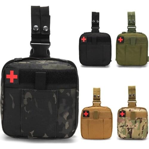 Camping Tactical Survival First Aid Bag First Aid Kit Medicine Organizer Home Car Waterproof Leg Emergency Kit Forest Survival
