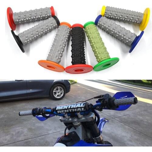 Taper Grip Handle MX Grip For Dirt Pit Bike Motorcross Motorcycle Handlebar Grips Double Color Hand Grips Grabs Handle Bars