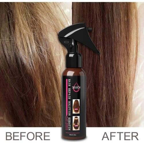 100ml Hair Repair Spray Repairs damage restore soft hair for all hair types keratin Hair & Scalp Treatment