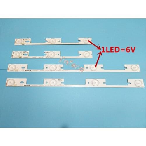 New 4 PCS(2*3LED*6V+2*4LED*6V) LED backlight strip for LED32F1100CF35018475-35018340
