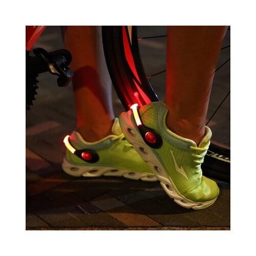 LED Warning Light Clip Flashing Shoe Clip For Night Running Riding Bicyle Jogging Safety Light Lamp Sport Light Bike Accessories