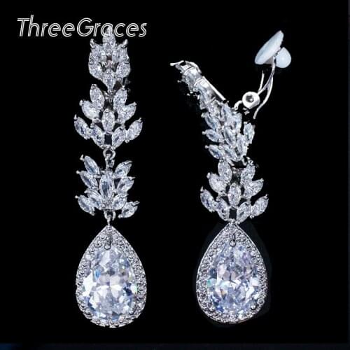 ThreeGraces Jewelry Piercing Earrings