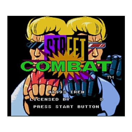 Street Combat 16 bit Big Gray Game Card For NTSC Game Player Drop Shipping