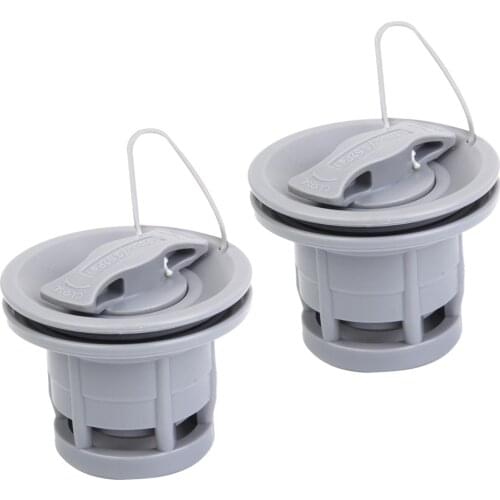 2Pcs Double Seal 8-groove Air Valve POM Water Sports Accessories for Inflatable Rowing Boat Dinghy Kayak Canoe